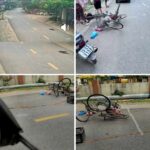 Video hiện trượng 2 người đi xe đạp lao vào nhau dẫn đến 1 người tửvong